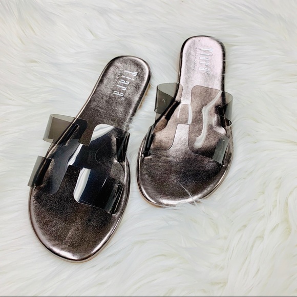 Black clear abstract sandal - Picture 4 of 7